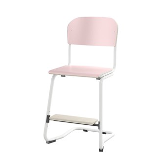 Matte FSC stol sh 50 cm lille sæde hvidt stel
