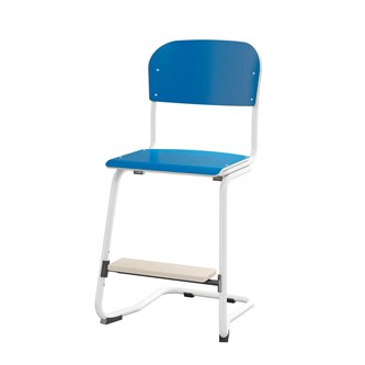 Matte FSC stol sh 50 cm lille sæde hvidt stel