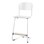 Matte stol sh 45/63 cm lille sæde, hvidt stel