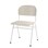 Matte FSC stol sh 44 cm stort sæde hvidt stel