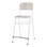 Matte FSC stol sh 65 cm lille sæde hvidt stel