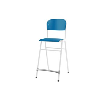 Matte FSC stol sh 65 cm lille sæde hvidt stel