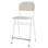 Matte FSC stol sh 65 cm stort sæde hvidt stel