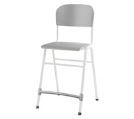 Matte FSC stol sh 54 cm lille sæde hvidt stel