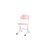 Matte stol sh 38-51 cm lille sæde hvidt stel