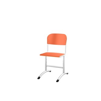 Matte FSC stol sh 38-51 cm lille sæde hvidt stel