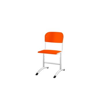 Matte FSC stol sh 38-51 cm lille sæde hvidt stel