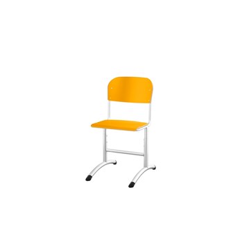 Matte FSC stol sh 38-51 cm lille sæde hvidt stel