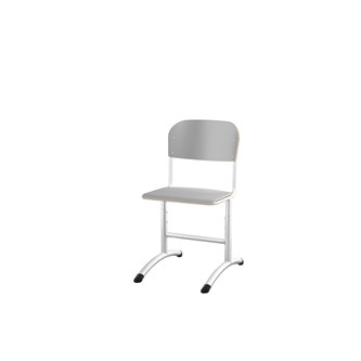 Matte FSC stol sh 38-51 cm lille sæde hvidt stel