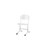 Matte stol sh 38-51 cm stort sæde hvidt stel