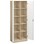 Norden materialeskab 10 rum B80xD47xH210 birk