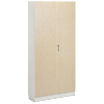 Norden FSC materialeskab 2 laminatlåger B100xD32xH210 cm hvid
