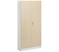 Norden FSC materialeskab 2 laminatlåger B100xD32xH210 cm hvid