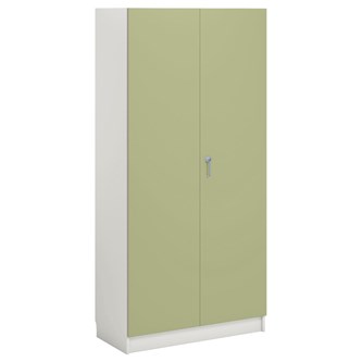 Norden FSC materialeskab 2 laminatlåger B100xD47xH210 cm hvid