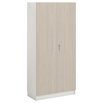 Norden FSC materialeskab 2 laminatlåger B100xD47xH210 cm hvid