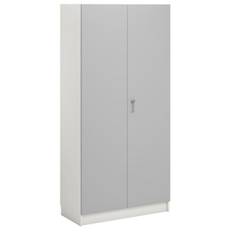 Norden FSC materialeskab 2 laminatlåger B100xD47xH210 cm hvid