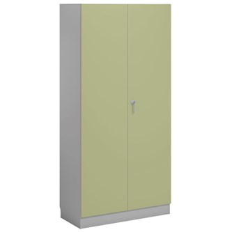 Norden FSC materialeskab 2 laminatlåger B100xD47xH210 cm lysegrå