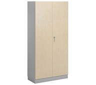 Norden FSC materialeskab 2 laminatlåger B100xD47xH210 cm lysegrå
