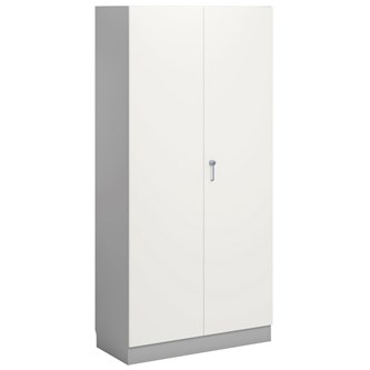 Norden FSC materialeskab 2 laminatlåger B100xD47xH210 cm lysegrå