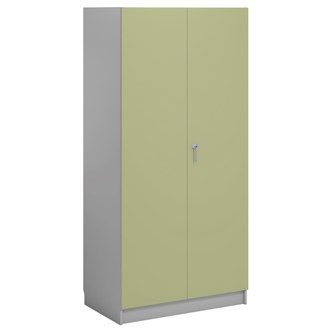 Norden FSC materialeskab 2 laminatlåger B100xD60xH210 cm lysegrå