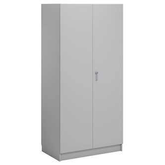 Norden FSC materialeskab 2 laminatlåger B100xD60xH210 cm lysegrå