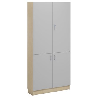 Norden FSC materialeskab 4 laminatlåger B100xD32xH210 birk