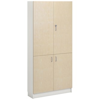 Norden FSC materialeskab 4 laminatlåger B100xD32xH210 hvid