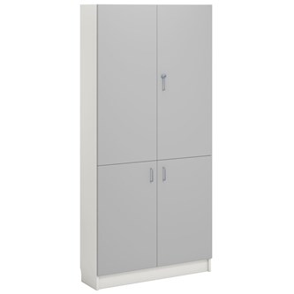 Norden FSC materialeskab 4 laminatlåger B100xD32xH210 hvid