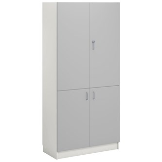 Norden FSC materialeskab 4 laminatlåger B100xD60xH210 hvid