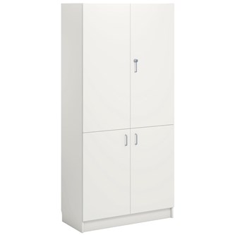 Norden FSC materialeskab 4 laminatlåger B100xD60xH210 hvid