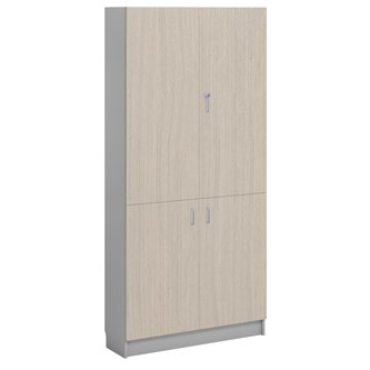 Norden FSC materialeskab 4 laminatlåger B100xD32xH210 lysegrå