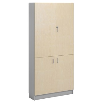 Norden FSC materialeskab 4 laminatlåger B100xD32xH210 lysegrå