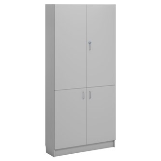 Norden FSC materialeskab 4 laminatlåger B100xD32xH210 lysegrå