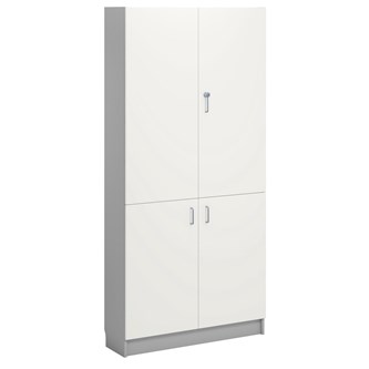 Norden FSC materialeskab 4 laminatlåger B100xD32xH210 lysegrå