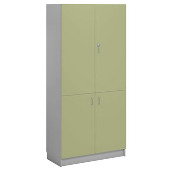 Norden FSC materialeskab 4 laminatlåger B100xD47xH210 lysegrå