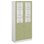 Norden FSC materialeskab 2 laminat-/2 glaslåger B100xD47xH210 hvid