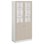 Norden FSC materialeskab 2 laminat-/2 glaslåger B100xD47xH210 hvid