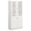 Norden FSC materialeskab 2 laminat-/2 glaslåger B100xD47xH210 hvid