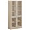 Norden FSC materialeskab 4 glas B100xD32xH210 birk