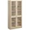Norden FSC materialeskab 4 glas B100xD32xH210 birk