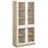 Norden FSC materialeskab 4 glas B100xD32xH210 birk