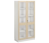 Norden FSC materialeskab 2 glaslåger B100xD47xH210 hvid