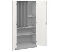Norden materialeskab til musik B100xD60xH210 cm lysegrå