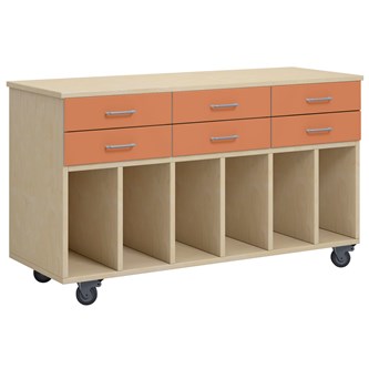 Norden elevreol m/hjul B120xD45xH72 birk