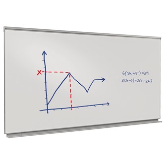 Skrivetavle aluminiumsramme 100x120 cm