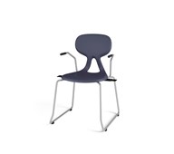 Poly stol large m/armlæn sh45 cm inkl. koblingsbeslag