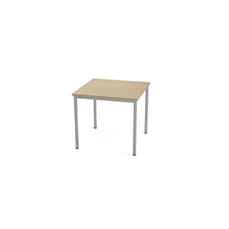 Multiflex bord O 80x80xH90 cm sølv stel