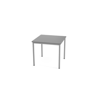Multiflex bord O 80x80x72 cm sølv stel
