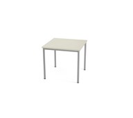 Multiflex bord O 80x80x80 cm sølv stel