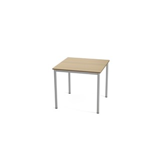 Multiflex bord X 80x80x80 cm sølv stel